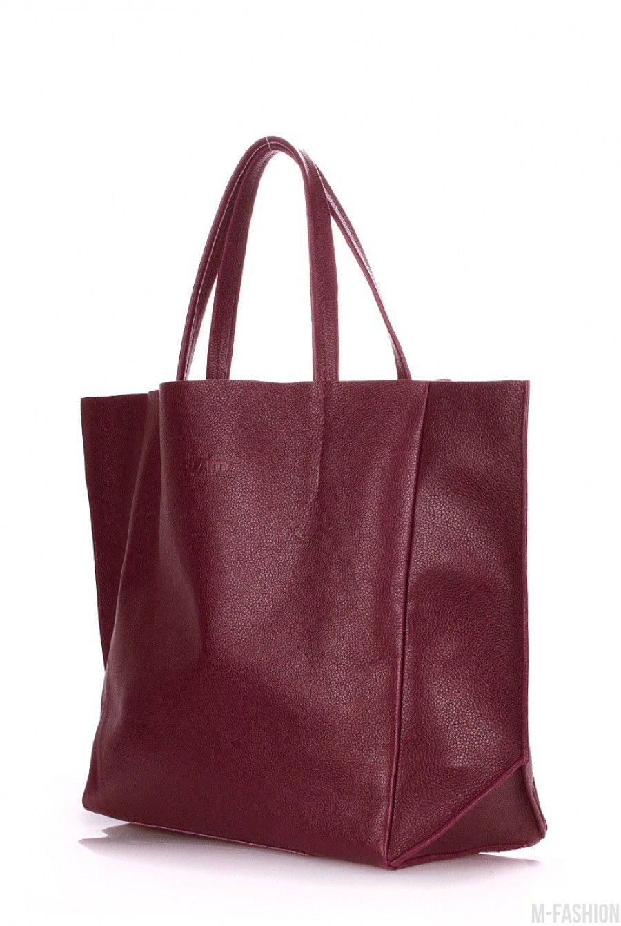 Кожаная бордовая сумка Soho классического дизайна- Фото 2
