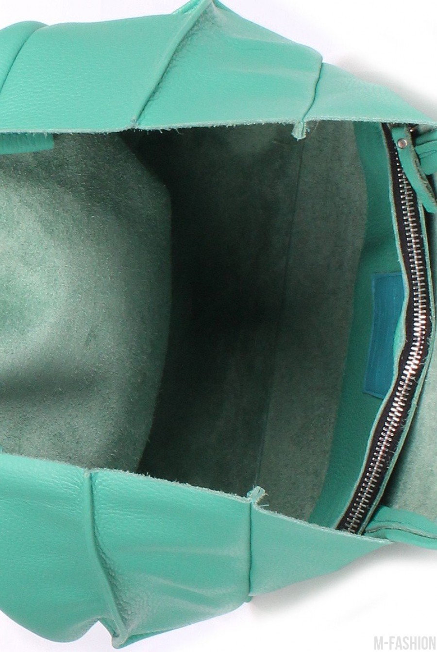 Кожаная зеленая сумка Soho Flower- Фото 3