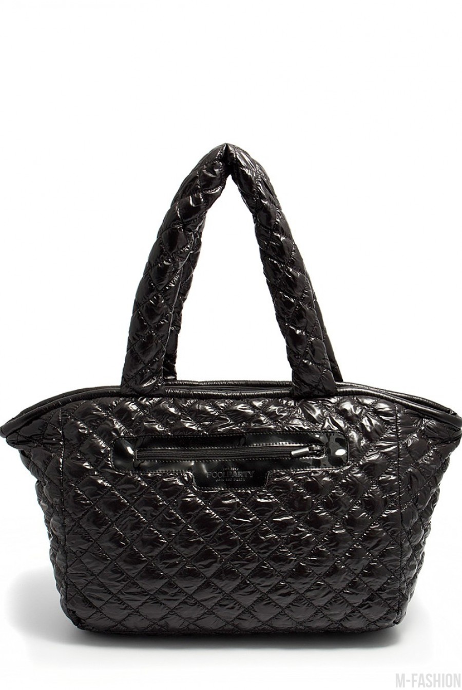 Черная Стеганая сумка Cocoon - Фото 1