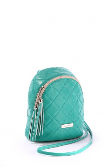 Яркий стильный мини-рюкзак с кисточкой