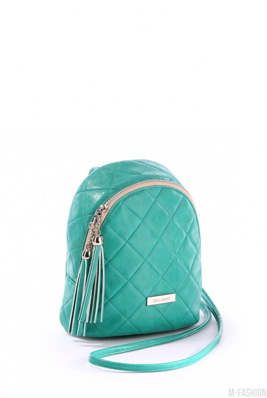 Яркий стильный мини-рюкзак с кисточкой - Фото 1