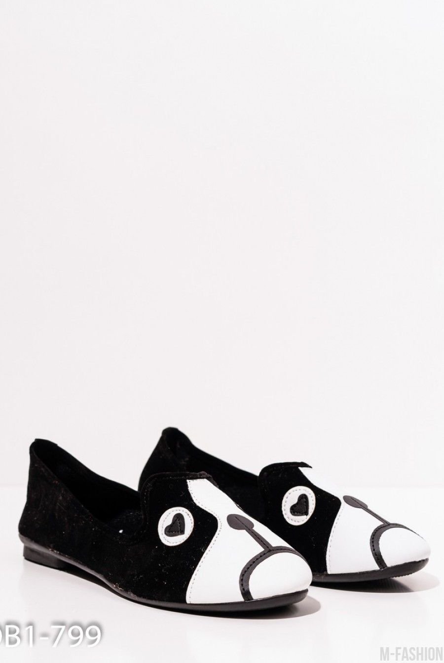 Черные туфли с мыском в виде собачки- Фото 2