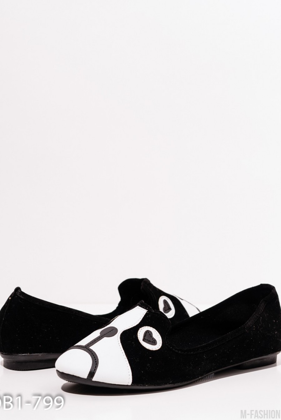 Черные туфли с мыском в виде собачки- Фото 3