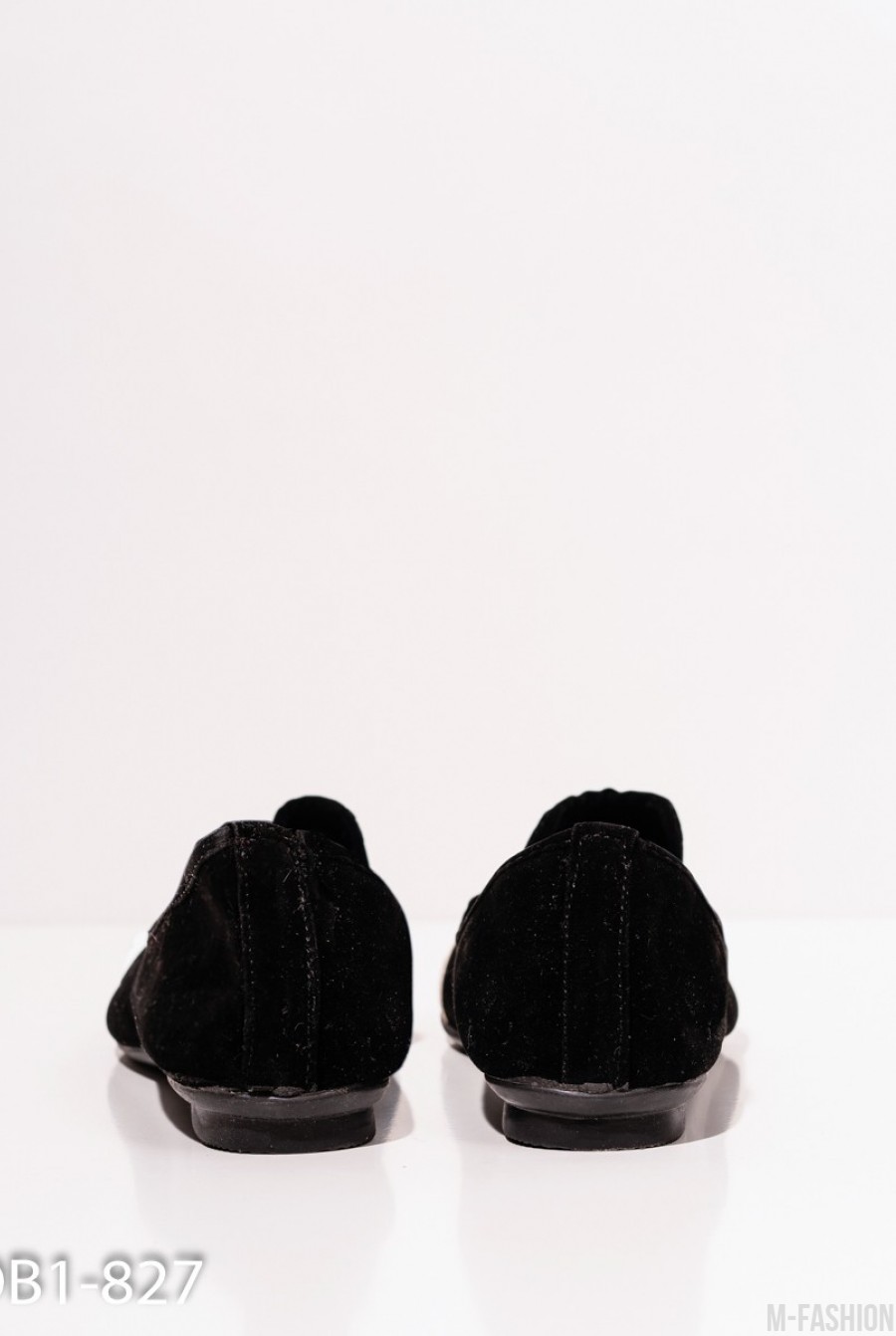 Черные замшевые туфли с мордочками на мысках- Фото 4
