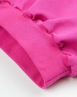 Розовая юбка-колокол из футера