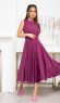 Фиолетовое классическое платье без рукавов