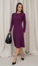 Фиолетовое платье классического силуэта
